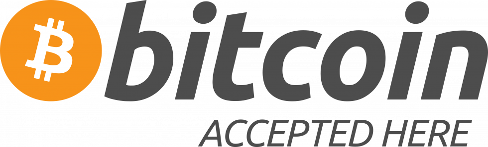 Bitcoin Accepted Here sign